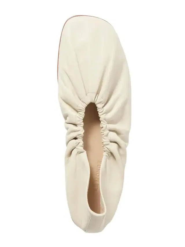 Le Monde Béryl Mica Gathered Leather Ballet Flats