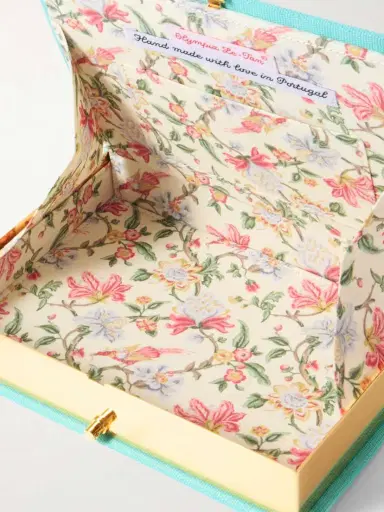 Olympia Le-Tan The Old Man And The Sea Embroidered Appliquéd Canvas Clutch | Thumbnail 5