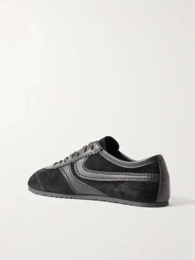 Dries Van Noten Leather-trimmed Suede Sneakers | Thumbnail 3 Dries Van Noten Leather-trimmed Suede Sneakers | Thumbnail 3