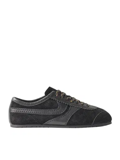 Dries Van Noten Leather-trimmed Suede Sneakers | Thumbnail 1 Dries Van Noten Leather-trimmed Suede Sneakers | Thumbnail 1