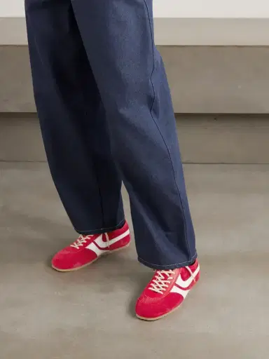 Dries Van Noten Leather-trimmed Suede Sneakers | Thumbnail 2 Dries Van Noten Leather-trimmed Suede Sneakers | Thumbnail 2