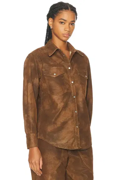 ISABEL MARANT ÉTOILE Karima Button Up Top | Thumbnail 2