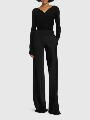 RICK OWENS Bias Washed Charmeuse Pants | Thumbnail 2