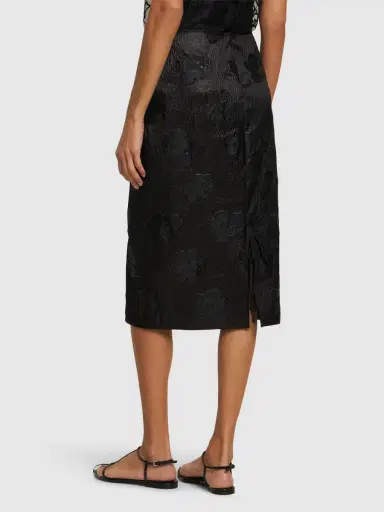 CECILIE BAHNSEN Allegra Kumo Fil-coupé Midi Skirt | Thumbnail 3