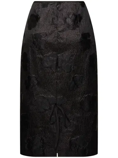 CECILIE BAHNSEN Allegra Kumo Fil-coupé Midi Skirt | Thumbnail 4