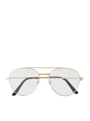 Cartier Eyewear Santos De Cartier Aviator-style Gold-tone Optical Glasses | Thumbnail 1