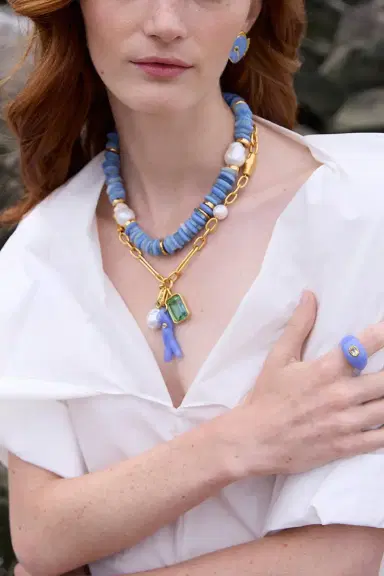 Lizzie Fortunato Cornflower Monument Ring | Thumbnail 3 Lizzie Fortunato Cornflower Monument Ring | Thumbnail 3