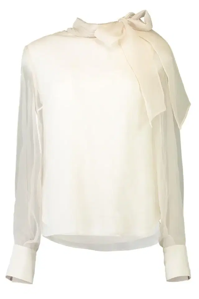 Brunello Cucinelli Crispy Bow Blouse