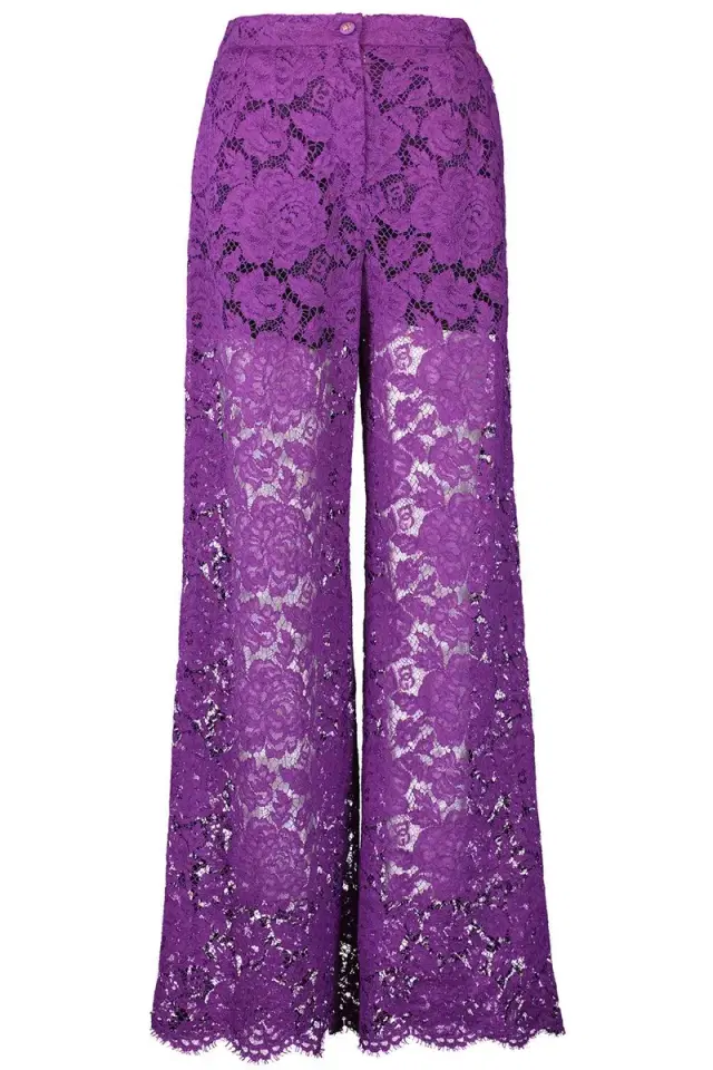 Flare Floral Logo Lace Pants