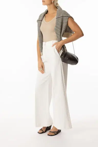 Brunello Cucinelli Monili Trim Tank - Talco | Thumbnail 3