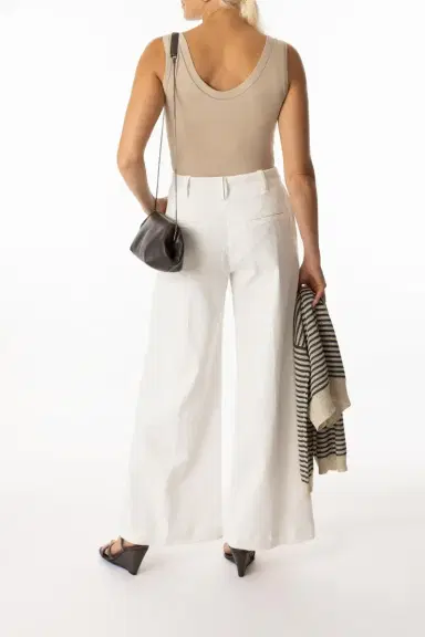 Brunello Cucinelli Monili Trim Tank - Talco | Thumbnail 4