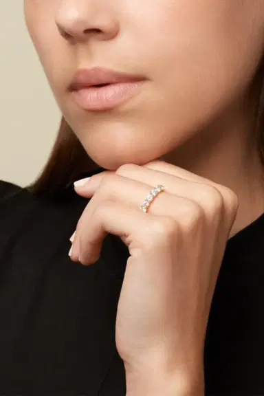 Melissa Kaye Sadie Eternity Band - 3.5mm | Thumbnail 2 Melissa Kaye Sadie Eternity Band - 3.5mm | Thumbnail 2
