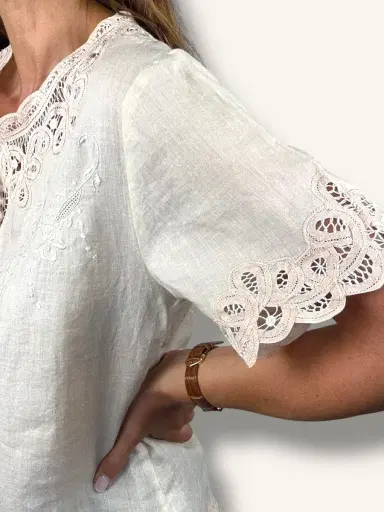 Jen Wonders Studio Blush Embroidered Blouse | Thumbnail 4 Jen Wonders Studio Blush Embroidered Blouse | Thumbnail 4