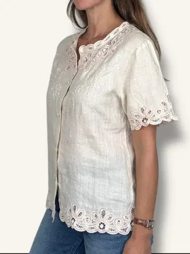 Jen Wonders Studio Blush Embroidered Blouse | Thumbnail 5 Jen Wonders Studio Blush Embroidered Blouse | Thumbnail 5