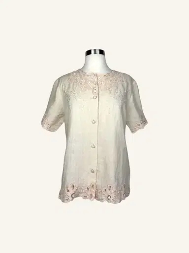 Jen Wonders Studio Blush Embroidered Blouse | Thumbnail 7 Jen Wonders Studio Blush Embroidered Blouse | Thumbnail 7