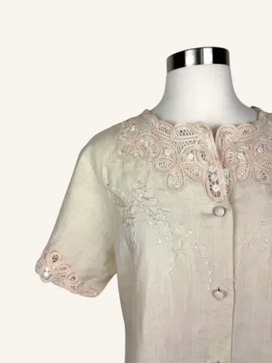 Jen Wonders Studio Blush Embroidered Blouse | Thumbnail 9 Jen Wonders Studio Blush Embroidered Blouse | Thumbnail 9