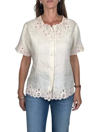 Jen Wonders Studio Blush Embroidered Blouse | Thumbnail 1 Jen Wonders Studio Blush Embroidered Blouse | Thumbnail 1