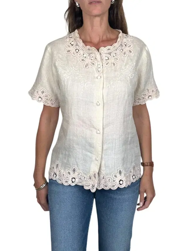 Blush Embroidered Blouse