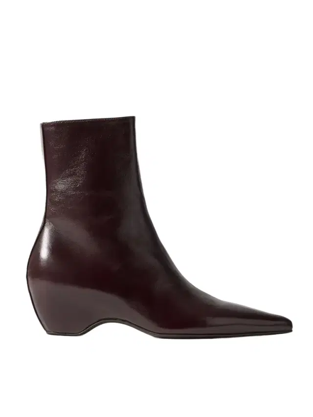 Sybil Glossed-leather Ankle Boots