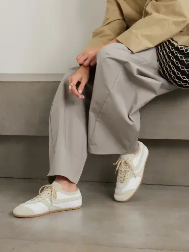 Dries Van Noten Suede-trimmed Leather Sneakers | Thumbnail 2 Dries Van Noten Suede-trimmed Leather Sneakers | Thumbnail 2
