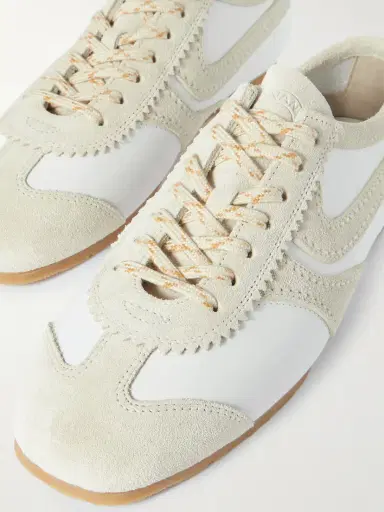 Dries Van Noten Suede-trimmed Leather Sneakers | Thumbnail 4 Dries Van Noten Suede-trimmed Leather Sneakers | Thumbnail 4
