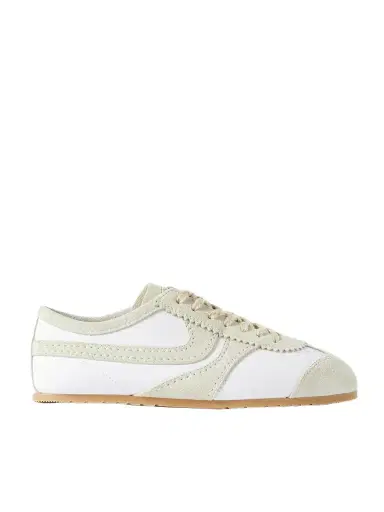 Dries Van Noten Suede-trimmed Leather Sneakers | Thumbnail 1 Dries Van Noten Suede-trimmed Leather Sneakers | Thumbnail 1