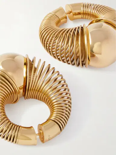 Alaïa tone Hoop Earrings | Thumbnail 2