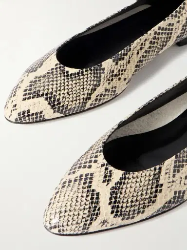 aeyde Ellie Snake-effect Leather Ballet Flats | Thumbnail 4 aeyde Ellie Snake-effect Leather Ballet Flats | Thumbnail 4