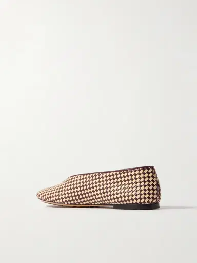 Bottega Veneta Two-tone Intrecciato Leather Ballet Flats | Thumbnail 3 Bottega Veneta Two-tone Intrecciato Leather Ballet Flats | Thumbnail 3
