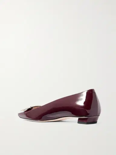 Roger Vivier Belle Vivier Buckled Patent-leather Ballet Flats | Thumbnail 3