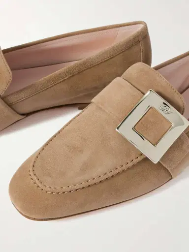 Roger Vivier Buckled Suede Loafers | Thumbnail 4 Roger Vivier Buckled Suede Loafers | Thumbnail 4
