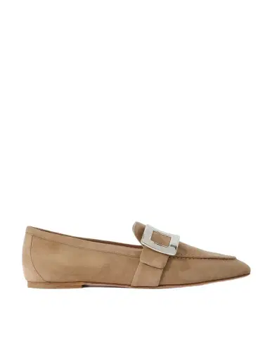 Roger Vivier Buckled Suede Loafers | Thumbnail 1 Roger Vivier Buckled Suede Loafers | Thumbnail 1