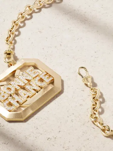 Marie Lichtenberg Bonne Chance Scapular 18-karat Gold Diamond Necklace | Thumbnail 3 Marie Lichtenberg Bonne Chance Scapular 18-karat Gold Diamond Necklace | Thumbnail 3