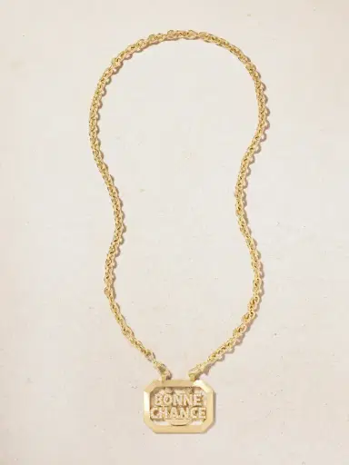 Marie Lichtenberg Bonne Chance Scapular 18-karat Gold Diamond Necklace | Thumbnail 4 Marie Lichtenberg Bonne Chance Scapular 18-karat Gold Diamond Necklace | Thumbnail 4