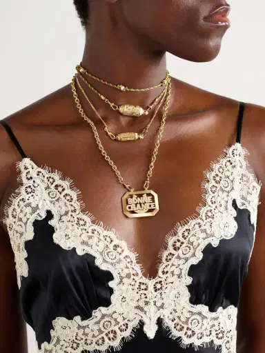 Marie Lichtenberg Bonne Chance Scapular 18-karat Gold Diamond Necklace | Thumbnail 5 Marie Lichtenberg Bonne Chance Scapular 18-karat Gold Diamond Necklace | Thumbnail 5