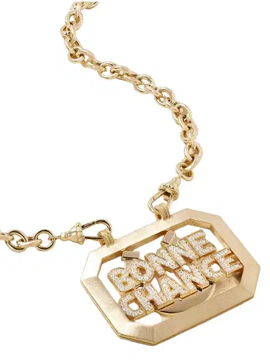 Marie Lichtenberg Bonne Chance Scapular 18-karat Gold Diamond Necklace | Thumbnail 1 Marie Lichtenberg Bonne Chance Scapular 18-karat Gold Diamond Necklace | Thumbnail 1