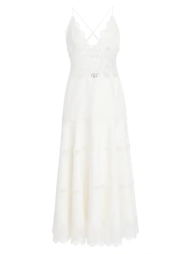 Women's Leilani Tiered Lace Midi-Dress -