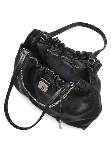 Marc Jacobs Women's The Cristina Leather Tote Bag - Black | Thumbnail 5