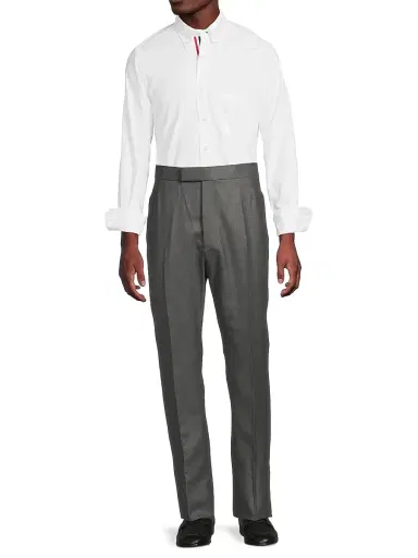 Thom Browne Men's Classic Cotton Oxford Shirt - White - Size XXL | Thumbnail 2
