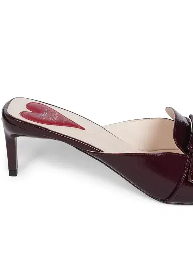 Roger Vivier Women's 55MM Leather Sandals - Cire | Thumbnail 12 Roger Vivier Women's 55MM Leather Sandals - Cire | Thumbnail 12