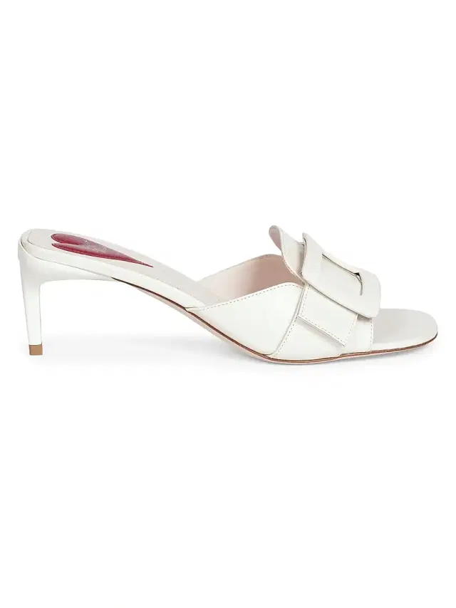 Women's 55MM Leather Sandals - Cire Women's 55MM Leather Sandals - Cire