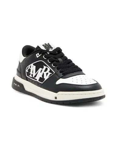 AMIRI Men's Classic Logo Leather Low-Top Sneakers - Black Black - Size 13 | Thumbnail 2