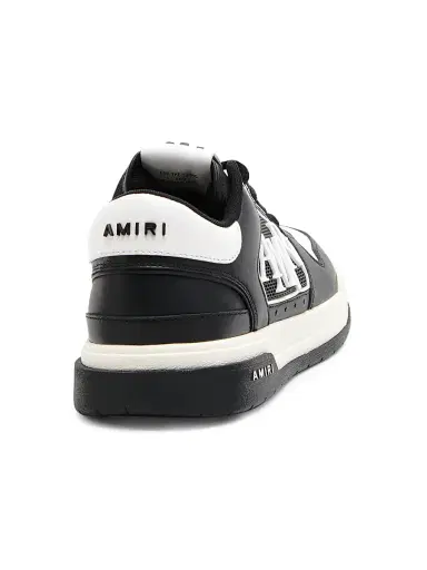 AMIRI Men's Classic Logo Leather Low-Top Sneakers - Black Black - Size 13 | Thumbnail 3