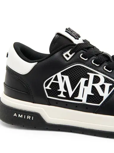 AMIRI Men's Classic Logo Leather Low-Top Sneakers - Black Black - Size 13 | Thumbnail 5