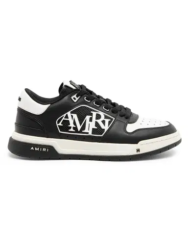 AMIRI Men's Classic Logo Leather Low-Top Sneakers - Black Black - Size 13 | Thumbnail 1