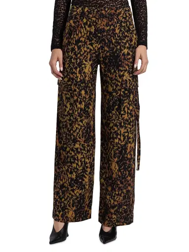 Ulla Johnson Women's Pax Leopard-Print Cargo Pants - Savannah | Thumbnail 3