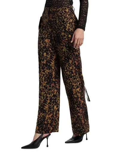 Ulla Johnson Women's Pax Leopard-Print Cargo Pants - Savannah | Thumbnail 4