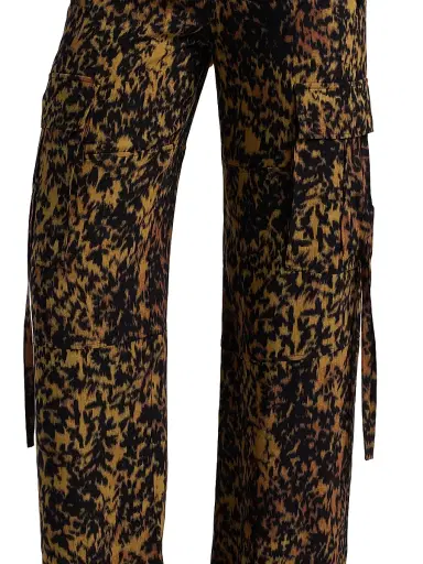 Ulla Johnson Women's Pax Leopard-Print Cargo Pants - Savannah | Thumbnail 6