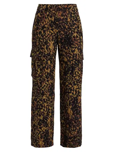 Ulla Johnson Women's Pax Leopard-Print Cargo Pants - Savannah | Thumbnail 1