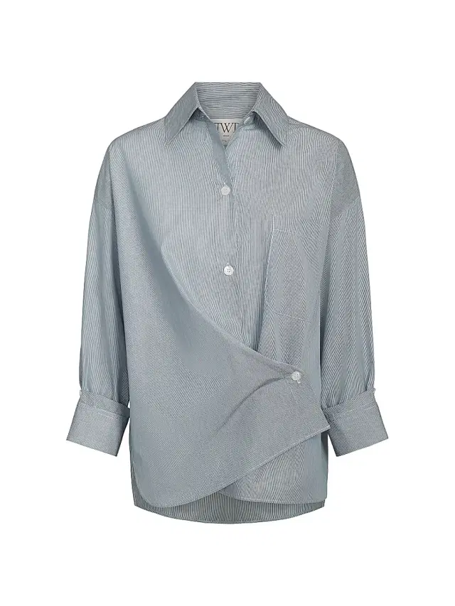 Women's New Earl Cotton Shirt - Pinegrove White